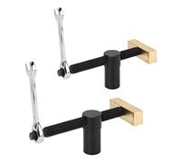 Ejoyous Lot de 2 Pinces D'établi de Table pour Le Travail du Bois, Dispositif de Maintien en Acier Inoxydable et Laiton avec Dégagement Rapide pour Fraisage, Coupe et Meulage (20MM)