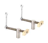Ejoyous Lot de 2 Pinces D'établi de Table pour Le Travail du Bois, Dispositif de Maintien en Acier Inoxydable et Laiton avec Dégagement Rapide pour Fraisage, Coupe et Meulage (20MM)