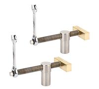 Ejoyous Lot de 2 Pinces D'établi de Table pour Le Travail du Bois, Dispositif de Maintien en Acier Inoxydable et Laiton avec Dégagement Rapide pour Fraisage, Coupe et Meulage (19mm)