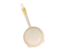 Ejoyous Louche d'écumoire Passoire à Mailles Fines Cuillère d'écumoire Bol en Nylon avec Poignée en PVC Filet Profond de Grande capacité pour Frire la Soupe Bouillante Servant dans la Cuisine à