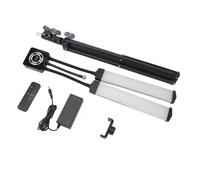 Ejoyous Lumière Vidéo LED Bras Double Flexible, Lampe de Remplissage Double Bras, 196 LED 40W 3200K-5600K Dimmable, 60 Cm Trépied avec Support pour Téléphone pour Live Streaming, Vlog, (Prise UE)
