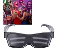 Ejoyous Lunettes LED pour la Fête, Smart Party Gernes Lunes D'éclairage Programmables Affichage de Contrôle D'application de Lunettes Lumineuses, pour les Festivals de DJ de Club Noël