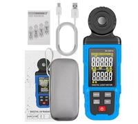 Ejoyous Luxmètre Numérique, Testeur d'éclairement avec écran LCD pour Mesure de la Lumière Ambiante, Précis 0,1-300 000 Lx avec Enregistrement des Données pour les Professionnels et les Passionnés