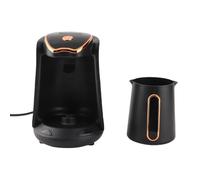 Ejoyous Machine à café Turque Automatique, Cafetière électrique 600W 4 Tasses, Anti-débordement Anti-ébullition à Sec avec Alarme Sonore et Plaque Chauffante en Acier Inoxydable 304 (Prise UE 220V