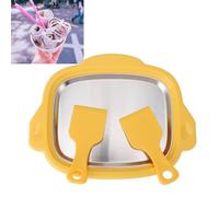 Ejoyous Machine à Glace Roulée, Machine à Frire la Glace en Acier Inoxydable 304 avec 2 Pelles, à Riz Frit et Yaourt, pour Roulée Maison et Yaourt glacé (YELLOW)