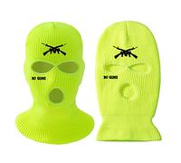 Ejoyous Masque facial tricoté à 3 trous - Cagoule à 3 trous - En acrylique souple - Chaud et respirant - Pour le ski, le cyclisme, la course à pied (7)