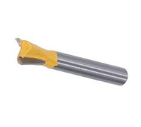 Ejoyous Mèche à Queue d'aronde, Mèche à Queue d'aronde en Alliage de Tungstène avec Revêtement PTFE, Tige de 6 Mm, Profondeur de Coupe Réglable, Lame Verrouillée pour Menuiserie à Rainurer et