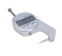 Ejoyous Micromètre Numérique en Aluminium à Jauge d'épaisseur, Résolution 0-20 Mm, Pointe Incurvée de 0,01 Mm pour les Utilisateurs de Films de Papier, de Cuir et d'emballage de Boîtes en Bois avec