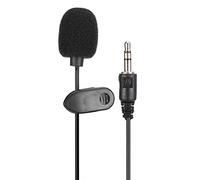 Ejoyous Microphone à Pince Filaire, Microphone d'Ordinateur ABS 3,5 Mm, Mini Omnidirectionnel de 1,5 M pour Ordinateur de Bureau, Ordinateur Portable, Enregistrement de Jeux à Domicile, Enseignants,