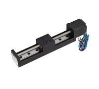 Ejoyous Mini Actionneur de Glissière de Guidage de Rail Linéaire, étape Linéaire de Longueur de Déplacement de 100 Mm avec Rails Linéaires Carrés et Moteur Pas à Pas NEMA11, pour