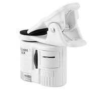 Ejoyous Mini Microscope à Pince pour Téléphone, 9595W 60X Mini Clip de Téléphone Portable Microscope Loupe LED UV Lumière HD Lentille Optique Microscope Numérique pour Bijoux Bijou Monnaie Timbres