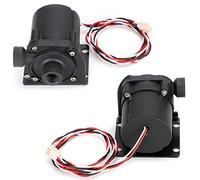 Ejoyous Mini Pompe à Eau ABS Balais DC 12 V 600 L H 3600 Tr/min G1 4 Pouces Pompe de Refroidissement par Eau pour Ordinateur avec Sortie Gauche et Support pour les Utilisateurs de Refroidissement