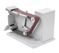 Ejoyous Mini Ponceuse à Bande Électrique, Double Roulement Intégré, 4500-9000 tr/min, 10 Bandes Abrasives, Angle Réglable 0-65°, 26x15,5x15 cm