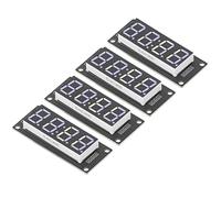 Ejoyous Module de Tube Numérique à 4 Chiffres TM1637 PCB 0,56 Pouces Module d'affichage Numérique à 4 Chiffres 5 V Carte LED à 7 Segments avec 2 Broches IO Plug and Play pour Horloge électronique
