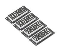 Ejoyous Module de Tube Numérique à 4 Chiffres TM1637 PCB 0,56 Pouces Module d'affichage Numérique à 4 Chiffres 5 V Carte LED à 7 Segments avec 2 Broches IO Plug and Play pour Horloge électronique