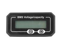 Ejoyous Moniteur de Batterie au Lithium 8 à 99,9 V, Indicateur de capacité de Tension, Affichage HD, Puce AD avec Câble pour Batteries de Véhicules électriques, équipement d'urgence Extérieur