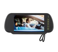 Ejoyous Moniteur de rétroviseur, écran LCD HD de 7 pouces, caméra de recul avec entrée AV, support de tension large, aide à la marche arrière de voiture, pour tous les véhicules, ajustement universel