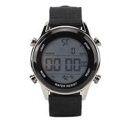 Ejoyous Montre de Sport Numérique avec Rétro-éclairage EL, Résistance à l'eau de 50 M, Bracelet en Nylon, Chronomètre, Compte à Rebours, Calendrier, Alarme pour Hommes en Plein Air (Black)