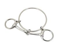 Ejoyous Mors de Filet de 125 Mm pour Chevaux, Mors en Acier Inoxydable, Contrôle amélioré pour l'entraînement et Le Galop