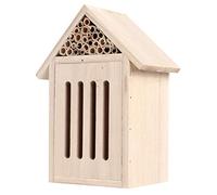 Ejoyous Nichoir en Bois Tubulaire pour Abeilles, 3 Tailles (Type C) | Construction en bois de noyer, décoration de jardin naturelle, abri pour pollinisateurs, observation du patio sur le