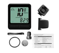 Ejoyous Ordinateur de Vélo, Compteur de Vitesse de Vélo Filaire avec Boîtier ABS, Rétroéclairage de Réveil Automatique 24 Fonctions, Suivi de Cycle LCD pour Cyclisme sur Route de Montagne Adultes