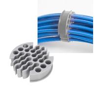 Ejoyous Outil de Gestion de Câbles Réseau, Outil D'organisation D'organisateur de Peigne de Fil Ethernet pour Fils Blindés Cat 5 Cat 5E 6 (Gray)