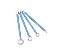 Ejoyous Outils de Balle de Modélisation Outils de Forme Sphérique Modèles Outils de Balle en Acier Inoxydable 4 Pièces à Double Faces avec 8 Tailles pour le Fondant du Mazipan