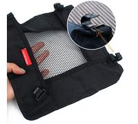 Ejoyous Panier Suspendu de Rangement pour Table Pliante D'extérieur, Cintre de Table de Pique-Nique en Tissu à Mailles Hexagonales Légères pour Le Camping, Protège Les Objets des Chutes, (M)