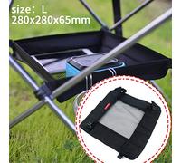 Ejoyous Panier Suspendu de Rangement pour Table Pliante d'extérieur, Maille Hexagonale Légère pour Un Accès Facile et Un Rangement sécurisé pour Le Camping et Les Voyages (Black)