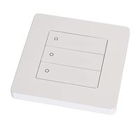 Ejoyous Panneau de Commande Intelligent à 3 Gangs, Panneau de Commutation Intelligent en PVC AC100 à 240 V, Prise en Charge de la Gradation à Double Commande Inversée par Application pour les (WHITE)