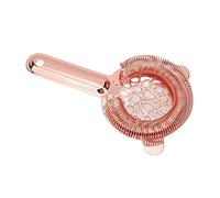 Ejoyous Passoire à Cocktail, Passoire à Barre en Acier Inoxydable, Filtre à Ressort Fin Brillant pour Glace et Fruits, Facile à Manipuler, sans Bavure, pour à Domicile, Barmen, Cuisines (Or Rose)