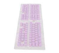 Ejoyous PBT Pudding Keycaps 129 Touches, OEM Translucide Doubleshot | Jeu de capuchons de touches de remplacement, dispositions de touches 61 à 108, boîtier blanc givré, Injection bicolore,