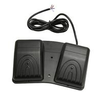 Ejoyous Pédale à Commande au Pied, Double Interrupteur au Pied Autobloquant 250 V AC 16 A Haute Puissance pour Dispositif d'outil électrique