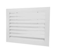 Ejoyous Persienne de Retour d'air en Aluminium, Grille d'aération Murale Fixe 15,75 X 11,81 Pouces, Finition Mate pour Salle de Bains, Cuisine, Ventilation Murale, Couvercle en Métal Antirouille