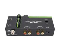Ejoyous Phono Préamplificateur pour Tourne-disques MM/MC, Préampli Phono Stéréo avec Correction 3 Bandes, Entrées et Sorties XLR (Prise UE)