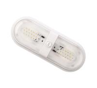 Ejoyous Plafonnier LED ABS RV à Double Dôme 10 à 24 V 560 LM 48 SMD 2835 avec Interrupteur à 3 Vitesses Blanc Naturel pour Remorque, Camping-Car, Utilisation Intérieure