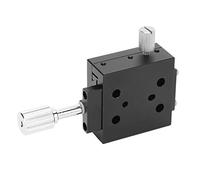 Ejoyous Platine Linéaire Manuelle en Alliage d'aluminium, Axe X, Guide en Queue d'aronde de 40 X 40 Mm, Précision de 30 μm, Table Coulissante Fine pour équipements Optiques, Microscopes, Appareils