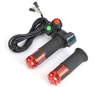 Ejoyous Poignée D'accélérateur électrique, Guidon Vélo électrique Scooter Poignet Poignée D'accélérateur avec Affichage LED pour Scooter électrique 12-99V