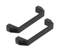Ejoyous Poignée de Tiroir, Poignée de Porte, Barre de Tirage 2 Pièces, Aluminium Moderne, Surface Lisse 180 Mm D’entraxe, Facile à Installer pour Porte de Meuble, Cuisine, Réfrigérateur, (BLACK)