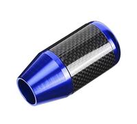 Ejoyous Pommeau de Levier de Vitesse Universel en Fiber de Carbone, Tête de Bâton Automatique Ergonomique, Aluminium Durable pour Voitures avec Montage de 8mm, 10mm, 12mm (BLUE)