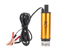 Ejoyous Pompe Submersible Électrique, Pompe de Transfert D'Huile Mini Portable 12V DC 51mm 30L Min avec Filtre en Acier Inoxydable et Joint Multicanaux, pour Kérosène Eau