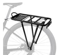 Ejoyous Porte-Bagages Arrière de Vélo, Porte-Bagages de VTT en Alliage D'aluminium Noir, Installation Rapide, pour Vélos de 24 à 28 Pouces, capacité 35 kg