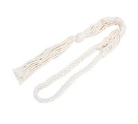 Ejoyous Porte-Bouteille de Vin en Corde de Coton Tricotée à la Main, Sac de Bouteille de Vin de 86 Cm, Rangement Suspendu pour Cuisine, Salon, Dîner, Banquet, Accessoire de Bar Bohème (Beige)