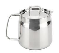 Ejoyous Pot de Filtre à Huile en Acier Inoxydable 304, Récipient à Graisse de Bacon avec Passoire à Mailles Fines, Réservoir de Filet de Friture de Grande capacité pour la Cuisine, les Cuisiniers à