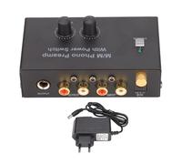 Ejoyous PréAmplificateur Phono Préampli Phono Amplificateur Riaa pour Platines avec Adaptateur DC 12V et Entrée Sortie pour Haut-parleurs Récepteurs