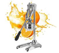 Ejoyous Presse-Agrumes Manuelle, Presse-Agrumes Professionnel en Acier Inoxydable Presse-Orange Presse-Citron avec Levier pour Citrons Verts Citrons Grenades Pamplemousses 25x20x49cm