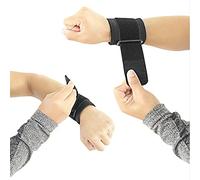 Ejoyous Protège-Poignet, Protecteur en Caoutchouc Réglable, Support Léger pour Les Athlètes de Course à Pied, Confort Respirant pour Les Activités Sportives (Black)