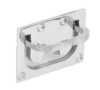 Ejoyous Put de Flush du Bateau, 316 en Acier Inoxydable Square Handle Handle Flush Lezing Ring, fabriqué à Partir de l'Acier Inoxydable 316 Premium, une Installation sans Effort, une Application