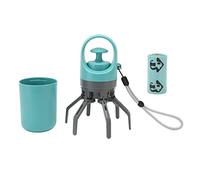 Ejoyous Ramasse-crottes à Griffes de Chien, Ramasseur de Déchets Portable pour Animaux de Compagnie avec Sangle de Suspension Rétractable et Distributeur de Sacs, pour la Marche en