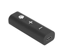 Ejoyous Récepteur Bluetooth Adaptateur ABS Bluetooth 5.0 3,5 Mm AUX Double Appairage de Téléphone Clip sur Micro pour Voiture Stéréo écouteurs Filaires Haut-Parleur Domestique Appels Mains Libres
